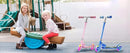 Scooter for Kids Ages 3+, 2 Wheels Kids Kick Scooter with Led Light Up & 3 Levels Adjustable, Lightweight Foldable for Boys&Girls by TinyTreasures Baby Boutique