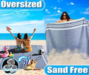 Oversized Turkish Beach Towel Blanket Cotton Giant XL Sandproof Towels Huge Linen XXL Extra Large Big Throw Quilt Blankets for Adults Cloud Travel Camping Glamping Accessories Essentials by TinyTreasures Baby Boutique
