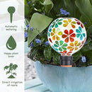 Plant Watering Globes Mosaic Self Watering Stakes 2 Pack Large Self Watering Planter Insert Automatic Watering Device Outdoor Indoor Decoration by GreenHaven Gardens
