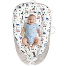 Baby Lounger - Baby Lounger for Newborn 0-24 Months, Breathable and Soft Cotton Cover Baby Nest, Portable Cozy Tummy Time Lounger for Home and Travel, Ideal Baby Essentials & Shower Gifts by TinyTreasures Baby Boutique