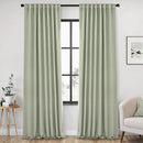 ANRODUO Extra Long 102 Inch Blackout Curtains Sage Green Room Darkening Light Blocking Curtains 2 Panels Set Thermal Insulated Blackout Drapes with Hooks, Rings, Clips by TinyTreasures Baby Boutique