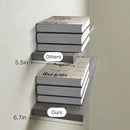 BAYKA Floating Shelves, 22.5" Wall Mounted Wood Shelves for Bathroom, Bedroom, Living Room, Kitchen, Hanging Shelf for Books/Storage/Decor (Grey,Set of 2) by CozyNest Decor