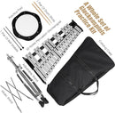 Giantex Percussion Glockenspiel Bell Kit 30 Notes, Xylophone with Adjustable Height Frame, Music Stand, 8" Practice Pad, Bell Mallets, Drumsticks, Carrying Bag, for School Band Beginner Student by TinyTreasures Baby Boutique