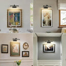 Battery Operated Picture Lights for Wall Black Art Light Wireless Gallery Lights with Timer and Remote 12 Inch 2W Warm White by CozyNest Decor