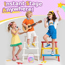 Karaoke Machine for Kids, Toys for 3-12 Years Old Girls Gifts, Kids Karaoke Microphone Machine Toy, Best Fun Christmas Birthday Gifts for 5 6 7 8 9 10 11 Years Teens Girl Boys Purple 2 Mic by TinyTreasures Baby Boutique