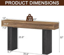 Rresyet 63 Inch Long Console Table, Sofa Table Behind Sofa, Wooden Entryway Table, Farmhouse Entryway Table for Entry, Hallway, Living Room (Wood) by CozyNest Decor