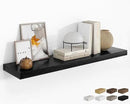 RICHFOCUS 48Inch Floating Shelves for Wall 1 Pack Shelves for Bedroom|Kitchen|Bathroom Wall Mounted Rustic Wood Floating Shelf with Invisible Brackets for Books|Storage|Decor, Black by CozyNest Decor
