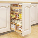 DINDON Pull Out Spice Rack Organizer for Cabinet, (5" W x 21.9" D x 25.2" H) Multi-Use Wood Pull Out Cabinet Organizer Slide Out Shelf Cabinet Storage for Kitchen, Pantry Organization by CozyNest Decor