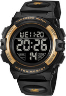 Kids Watch,Boys Watch for 3-15 Year Old Boys,Digital Sport Outdoor Multifunctional Chronograph LED 50 M Waterproof Alarm Calendar Analog Watch for Children with Silicone Band,Kids Gift by TinyTreasures Baby Boutique
