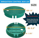 ID 5.5 "OD 6" Sprinkler Valve Cover Green Sprinkler Cover Irrigation Valve Box Cover 6 Inch Suitable for Greenhouse Cover for Sprinkler Valve Grass Sprinkler Box Cover Irrigation Box Lid by GreenHaven Gardens