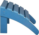 WestinTrends Outdoor Ottoman, Patio Adirondack Ottoman Foot Rest, All Weather Poly Lumber Folding Foot Stool for Adirondack Chair, Widely Used for Outside Porch Pool Lawn Backyard, Pacific Blue by CozyNest Decor