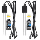 Alinan 2Sets Resistive Soil Moisture Sensor, Humidity Detector with Corrosion Resistant Probe, Digital Analog Signal Output for Garden Automatic Watering System by GreenHaven Gardens