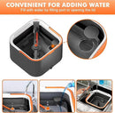 Upgraded Spin Mop and Bucket Self-Standing Mop Bucket Separate Dirty and Clean Water System Self Wringing 360° Rotating Clean Mop and Bucket Set (Drak Gray, 14Pads Mop and Bucket Set) by CozyNest Decor
