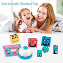 Wooden Face Changing Magic Cube Building Blocks Game Matching Expression Puzzle Toy Board Games for Family Night, Match Puzzles Geometric Educational Toys for Kids and Adults by TinyTreasures Baby Boutique