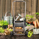Garden Hose Reel Cart, Holds 75-150 Feet of 5/8-Inch Hose, Portable Hose Reel Cart With Wheels,Adjustable Handrail, Quick Hose Connector by GreenHaven Gardens