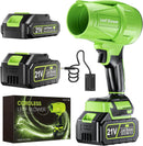 Leaf Blower Cordless with Battery and Charger, 550,000 RPM, Lightweight Handheld Design, Turbo Jet Blower for Lawn, Yard, Garage, Patio, and Sidewalk Cleaning. by GreenHaven Gardens