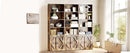 Tall Brown Wooden Bookshelf with Cabinet and Doors – 70.86" Bookcase with Doors, 6 Shelf Freestanding Tall Book Shelf for Living Room Storage, Bedroom, Home Office Organization – Brown Bookcase Wood by CozyNest Decor