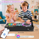 Kids Toys DJ Mixer for Party: Music Toy with Bluetooth & Microphone for Ages 3+ - 2000+ Sound Effects & Colorful Light - Idea Gift for Birthday Holiday by TinyTreasures Baby Boutique