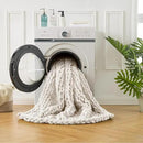 Ultra Soft Chunky Knit Blanket Throw -40x50 Hand Knitted Warm Chenille Throw Blanket, Home Decor Soft Thick Yarn Cable Knit Blanket Breathable Fleece Banket Christmas for Couch Bed Sofa Best GIF by CozyNest Decor
