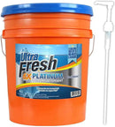 Ultra Fresh Liquid Laundry Detergent Washing Soap, 6X Platinum, ColdWater, 5 Gallon – Fabric Odor Remover to Wash Clothes and Sheets