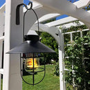 2Pcs 5in Decorative Outdoor Iron Wall Hooks for Hanging Lantern Jar Sconce Solar Light Small Planter Bird House, Black by GreenHaven Gardens
