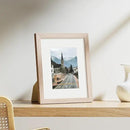 Vittanly 8x10 Picture Frames Set of 9, Shatter Resistant Plexiglass, Display 5x7 Pictures with Mat or 8x10 without Mat, Photo Frames for Wall or Tabletop, Engineered Wood, Rustic Pink by CozyNest Decor