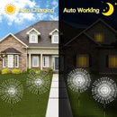 Solar Outdoor Lights,4 Pack 120 LED Waterproof Solar Firework Lights are 8 Modes Decorative Sparkles Stake Landscape Light,Garden Copper Wire Firework Lamp for Backyard Lawn Patio Decor(Cool White) by GreenHaven Gardens