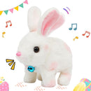 Easfan Bunny Plush Toy Jumping Spotted Rabbit Talking Hopping Ears Nose Moving Educational Plush Toy Singing Shaking Glowing Interactive Toy Electric for Toddlers Kids by TinyTreasures Baby Boutique