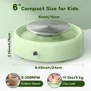 Alldeer Mini Pottery Wheel Machine - 6" Upgraded Clay Wheel for Beginners & Kids, 75W Motor, Adjustable Speed, Low Noise Ceramic Making Kit with 18PCS Sculpting Tools, Ideal for Home DIY (Green) by TinyTreasures Baby Boutique