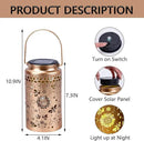 2 Pack Bee Solar Lanterns Outdoor Waterproof, Metal Hanging Lights Decorations for Garden Yard Lawn Patio, Bee Gifts for Women Mom Grandma Aunt Mother in Law Christmas by GreenHaven Gardens