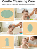 Momcozy Core Baby Kit, Baby Shower & Registry Essential Kit for Grooming&Health&Cleansing Care, Includes Nail File Kits, Nasal Aspirator, Gas Relief Tubes, Bath Brushes, Toothbrush, Comb, Storage Case by TinyTreasures Baby Boutique