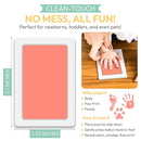Clean Touch Ink Pad for Baby Handprints and Footprints – Inkless Infant Hand & Foot Stamp – Safe for Babies, Doesn’t Touch Skin – Perfect Family Memory or Gift – Pink Print Kit by Tiny Gifts by TinyTreasures Baby Boutique
