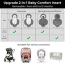 COOLBEBE New 2-in-1 Babybody Cushion for Baby Newborn Infants - Extra Soft Stroller Cushion Pads Car Seat Insert, Perfect for Carseats, Strollers, Swings, Grey by TinyTreasures Baby Boutique