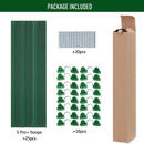 MAXPACE Greenhouse Hoops for DIY Grow Tunnels Less Than 2.7ft Wide, Rust-Free Fiberglass Support Hoops Frame for Garden Fabric, Plant Support Garden Stakes, Gardening Supplies, 25pcs by GreenHaven Gardens