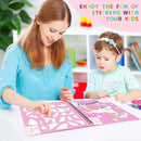 homicozy 3PCS Sticker Paint Books for Kids Ages 4-10,Unicorn Mermaid Animals Designs Paint by Stickers,Sticker by Numbers,Party Birthday Gifts for Girls 4-10,Create 30 Pictures One Stickers at A Time by TinyTreasures Baby Boutique