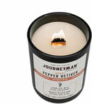 Journeyman Collection Candle, 15oz, Wooden Wick, Pepper Vetiver, Large Painted Jar by CozyNest Decor