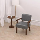 PU Leather Accent Chair, Oversized Living Room Chairs with Soft Seat and Armrests, Armchair for Bedroom, Dinning, Reading, Waiting Rooms by CozyNest Decor