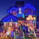 Christmas Lights, 16 Inch/40cm Meteor Shower Lights, Xmas Decorations for Outside Yard Party, LED Icicle Christmas Light Outdoor for Tree Porch House Holiday, UL Plug, Blue by GreenHaven Gardens