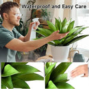 JUSTOYOU 28" Artificial Agave Plants Outdoor Large Fake Agave Plants Faux Succulents for Outdoor Indoor Home Front Porch Decor (2, Green) by CozyNest Decor