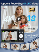 Digital Camera,Autofocus 4K Vlogging Camera for Photography with 32GB Card,48MP Portable Compact Point and Shoot Digital Camera for Teens Adult Beginner with 16X Zoom,Anti-Shake,2 Batteries(Black) by TinyTreasures Baby Boutique