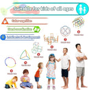 Straw Constructor Toys STEM Building 600Pcs Toy Interlocking Plastic Engineering Thin Tube Blocks Educational Kit for 3 4 5 6 7years Kids Boys and Girls Gift by TinyTreasures Baby Boutique