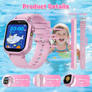 Kids Waterproof Smart Watch Girls Gift Age 3-12 with 39 Game HD Touch Screen Music Player Video Camera Pedometer Alarm Clock Birthday Gift for 6 7 8 9 Year Olds Pink by TinyTreasures Baby Boutique