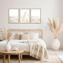HPNIUB Modern Beach Artwork Seascape Wall Art, Seaside Framed Painting Reed Pathway Picture, Minimalist Neutral Coastal Landscape Wall Decor for Living Room,Bathroom -16'' x24'' x3 by CozyNest Decor