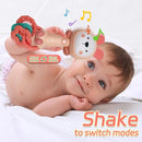Baby Music Rattle, Teething Toys for Infants 6-12-18 Months Toddlers, Light-Up & Chew Sensory Toys for Baby Boy Girl Gifts (Rabbit) by TinyTreasures Baby Boutique