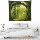 FENDROM Enchanted Forest Tapestry Nature Sunshine Lanscape Green Tree Cave Tapestries Wall Hanging For Living Room Bedroom Home Decorations by CozyNest Decor