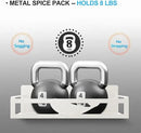 Magnetic Spice Rack for Refrigerator, 4-Pack Metal Seasoning Organizer for Kitchen Storage Organization, Space Saving Magnetic Shelf for Fridge, Pantry, Laundry Room, White by CozyNest Decor