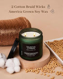 M&SENSE Celestial Cypress - Cedarwood Spice Scent Natural Soy Wax Highly Scented Candle, 11.6oz 2 Wick 70 Hours Long Lasting Candle Woody Scent Gifts for Dad