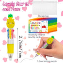 30 Set Cute Multicolor Pens in One 4-in-1 Fun Pens Bulk with 30 Gift Cards for Kindergarten Party Welcome Back To School Student Gift Bulk Office School Exchange Gifts by TinyTreasures Baby Boutique