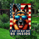 American Flag-Funny German Shepherd Dog American Flag TQN2748F, 3x5 ft. Flag-USA Flags Premium Polyester-Decorative Indoor Outdoor Flag by GreenHaven Gardens