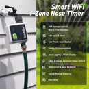 RAINPOINT 1-Zone Wireless Smart Water Timer for Garden Hose with Hub Outdoor Sprinkler Irrigation Rain Delay, APP Remote Control WiFi Valve for Faucet Automatic Schedules Lawn,Backyard,Pool by GreenHaven Gardens